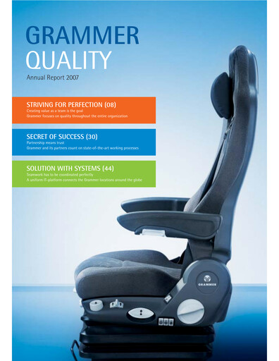 Miniature Grammer AG Rapport annuel 2007