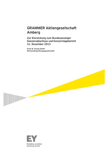 Thumbnail Grammer AG Financial Report 2013