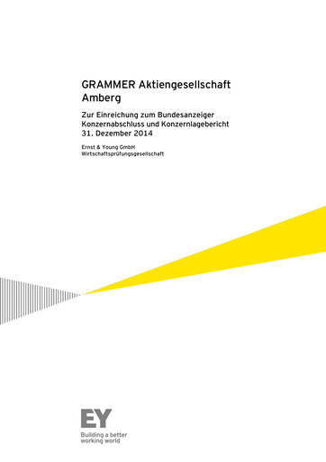 Miniature Grammer AG Bilan financier 2014