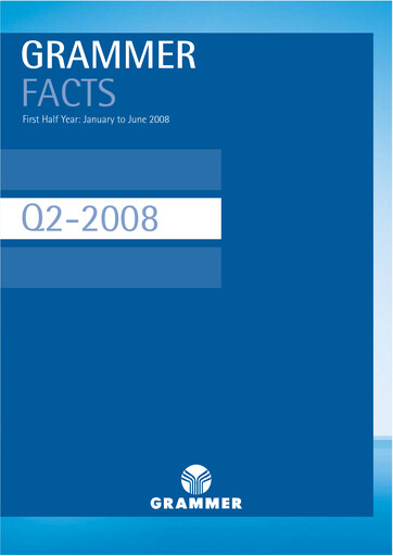 Thumbnail Grammer AG Half-year Report 2008-h1