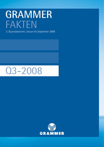 Thumbnail Grammer AG Quarterly Report 2008-q3