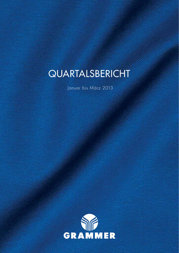 Vorschaubild Grammer AG Quartalsbericht 2013-q1