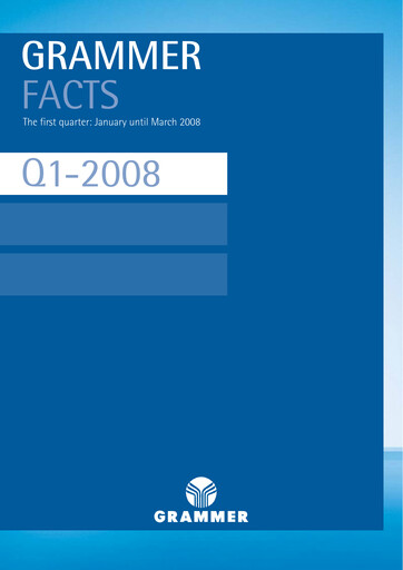 Thumbnail Grammer AG Quarterly Report 2008-q1