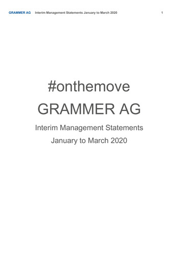 Thumbnail Grammer AG Quarterly Report 2020-q1
