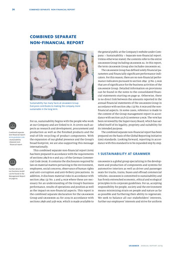 Vorschaubild Grammer AG Nachhaltigkeitsbericht 2019