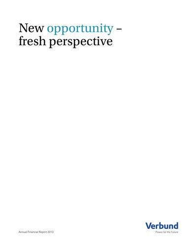 Thumbnail Verbund AG

 Financial Statement 2013