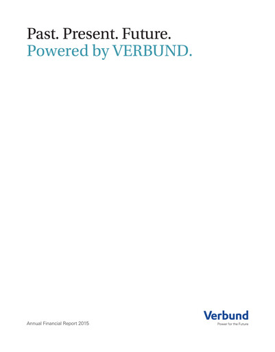 Thumbnail Verbund AG

 Financial Statement 2015