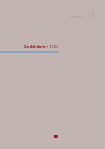 Miniature Mediclin Rapport annuel 2004