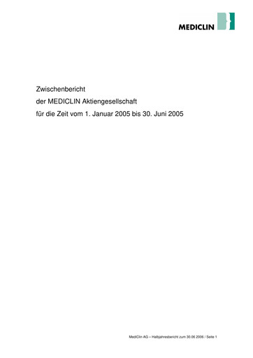 Miniature Mediclin Rapport semestriel 2005-h1