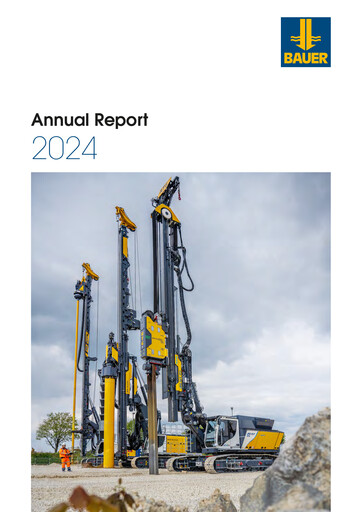 Thumbnail BAUER AG Annual Report 2024