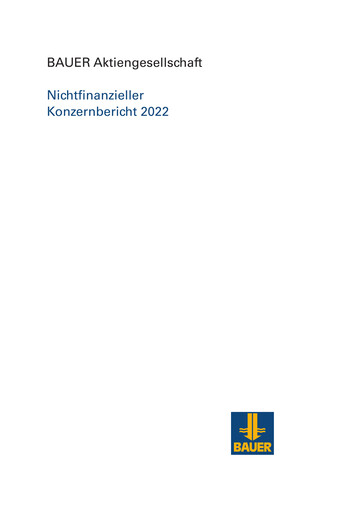 Thumbnail BAUER AG ESG Report 2022