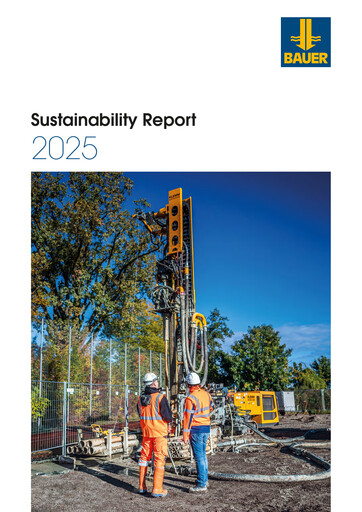 Thumbnail BAUER AG Sustainability Report 2025