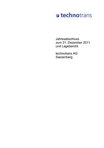 Thumbnail technotrans Financial Statement 2011