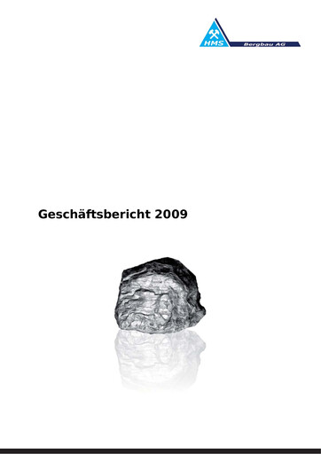 Thumbnail HMS Bergbau Annual Report 2009
