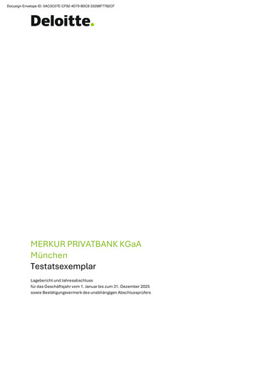 Thumbnail Merkur PrivatBank Financial Statement 2025