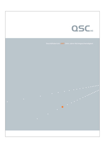 Thumbnail q.beyond Annual Report 2007