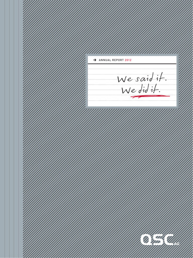 Thumbnail q.beyond Annual Report 2012