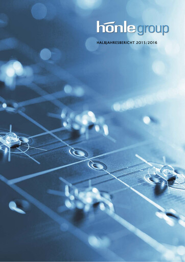 Thumbnail Dr. Hönle AG Half-year Report 2015-2016-h1