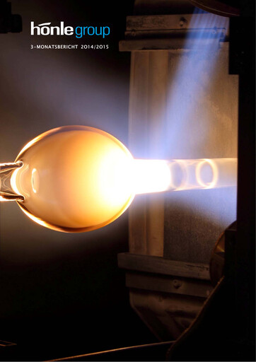 Thumbnail Dr. Hönle AG Quarterly Report 2014-2015-q1