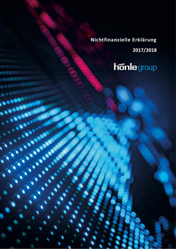 Thumbnail Dr. Hönle AG Sustainability Report 2017-2018