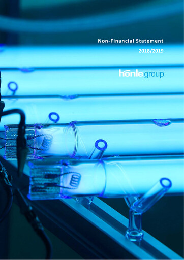 Thumbnail Dr. Hönle AG Sustainability Report 2018-2019