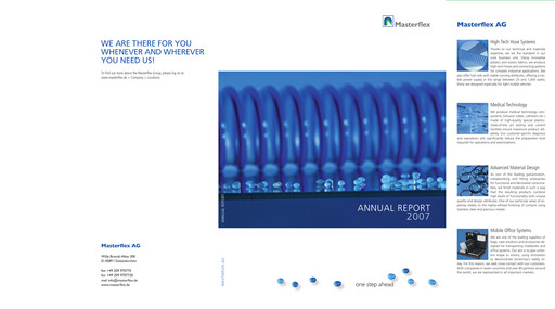Thumbnail Masterflex Annual Report 2007