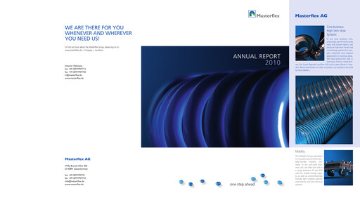 Thumbnail Masterflex Annual Report 2010