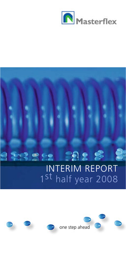 Thumbnail Masterflex Half-year Report 2008-h1