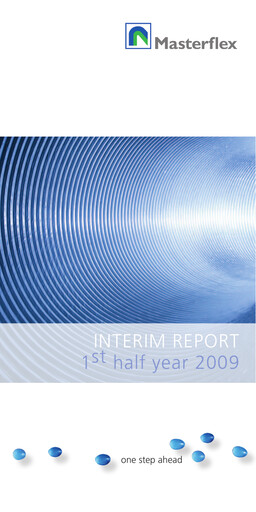 Thumbnail Masterflex Half-year Report 2009-h1