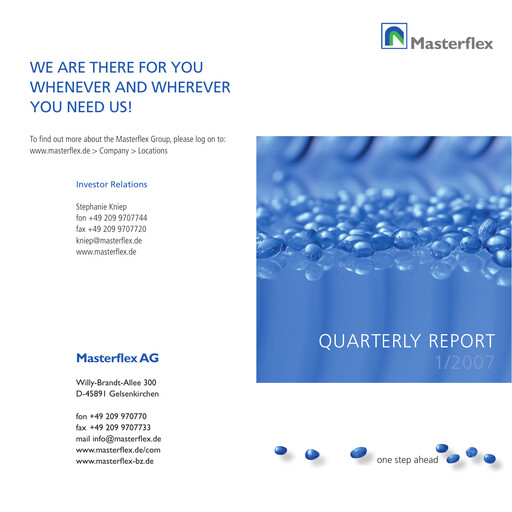 Vorschaubild Masterflex Quartalsbericht 2007-q1