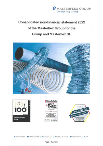Thumbnail Masterflex Sustainability Report 2022