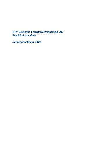 Vorschaubild DFV Deutsche Familienversicherung Finanzmitteilung 2022
