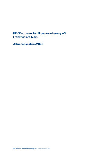 Thumbnail DFV Deutsche Familienversicherung Financial Statement 2025