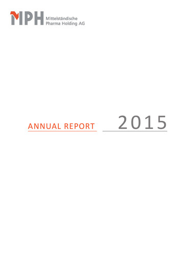 Thumbnail MPH Health Care AG Annual Report 2015
