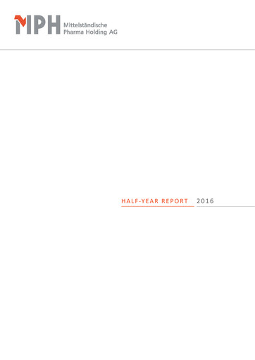Thumbnail MPH Health Care AG Half-year Report 2016-h1