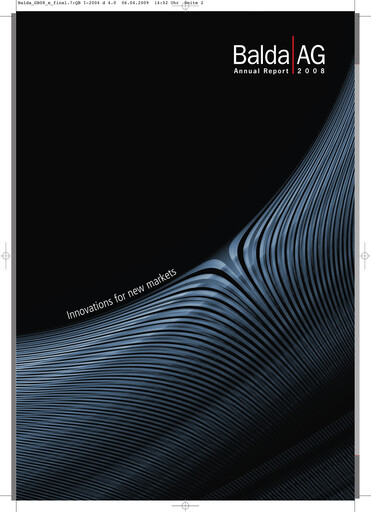 Thumbnail Clere AG Annual Report 2008