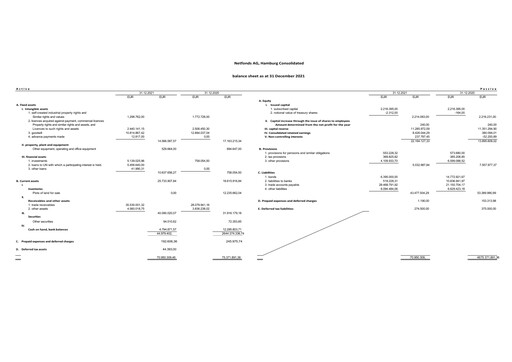 Thumbnail Netfonds AG Financial Statement 2021