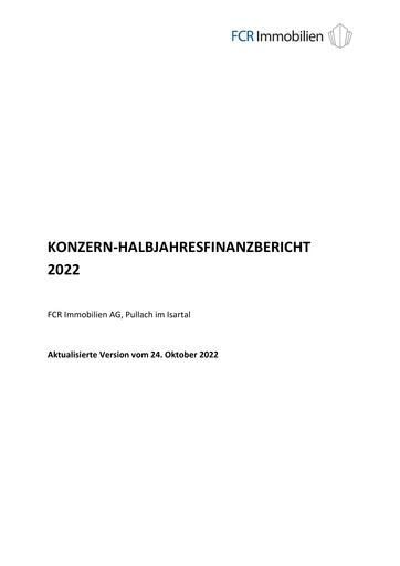 Thumbnail FCR Immobilien Half-year Report 2022
