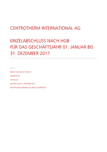 Thumbnail centrotherm international Financial Statement 2017