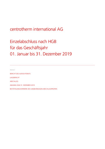 Thumbnail centrotherm international Financial Statement 2019