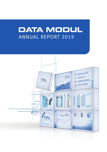Miniature DATA MODUL Rapport annuel 2019