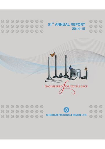 Miniature Shriram Pistons & Rings Rapport annuel 2014-2015