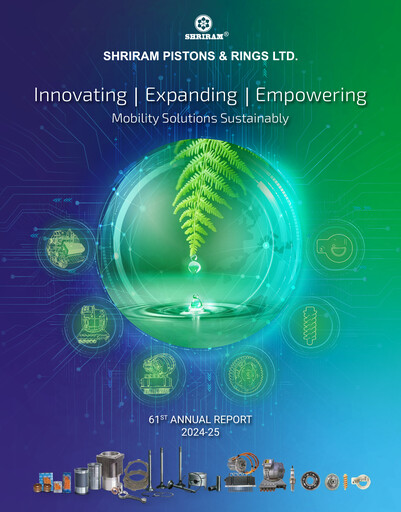 Miniature Shriram Pistons & Rings Rapport annuel 2024-2025