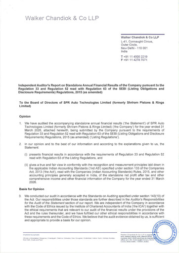 Thumbnail Shriram Pistons & Rings Financial Statement 2025-2026