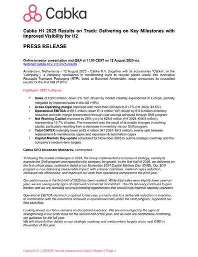 Miniature Cabka Rapport semestriel 2025-h1