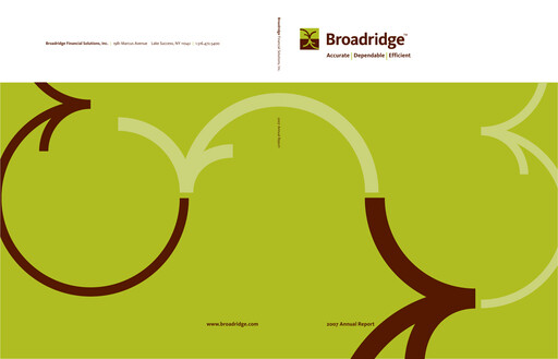 Thumbnail Broadridge Financial Solutions
 Annual Report 2007
