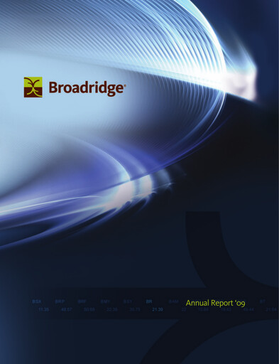 Thumbnail Broadridge Financial Solutions
 Annual Report 2009