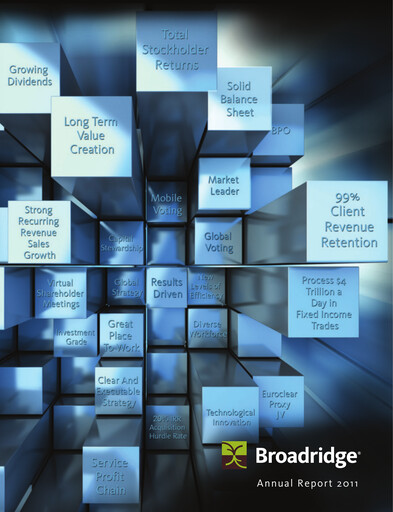 Thumbnail Broadridge Financial Solutions
 Annual Report 2011