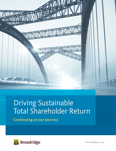 Thumbnail Broadridge Financial Solutions
 Annual Report 2014