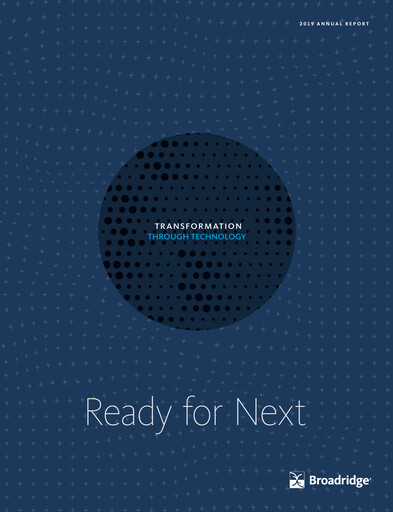 Thumbnail Broadridge Financial Solutions
 Annual Report 2019